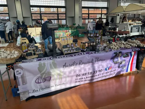 La Halle gourmande, le marché de producteurs du dimanche matin, Montauban, Les Pépites en Famille