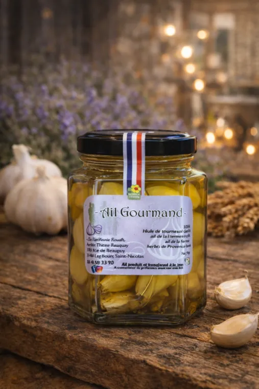 Ail gourmand : ail confit aux herbes de Provence et grain de poivre, Montauban, Les Pépites en Famille