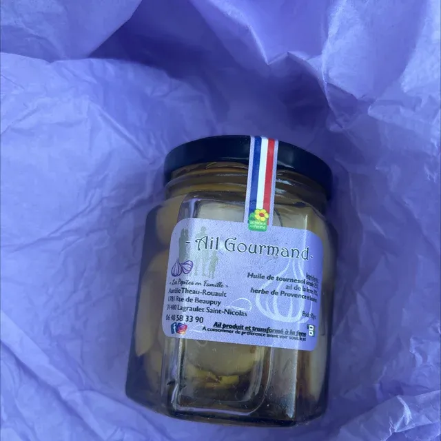Ail gourmand : ail confit aux herbes de provence et grain de poivre, Montauban, Les Pépites en Famille